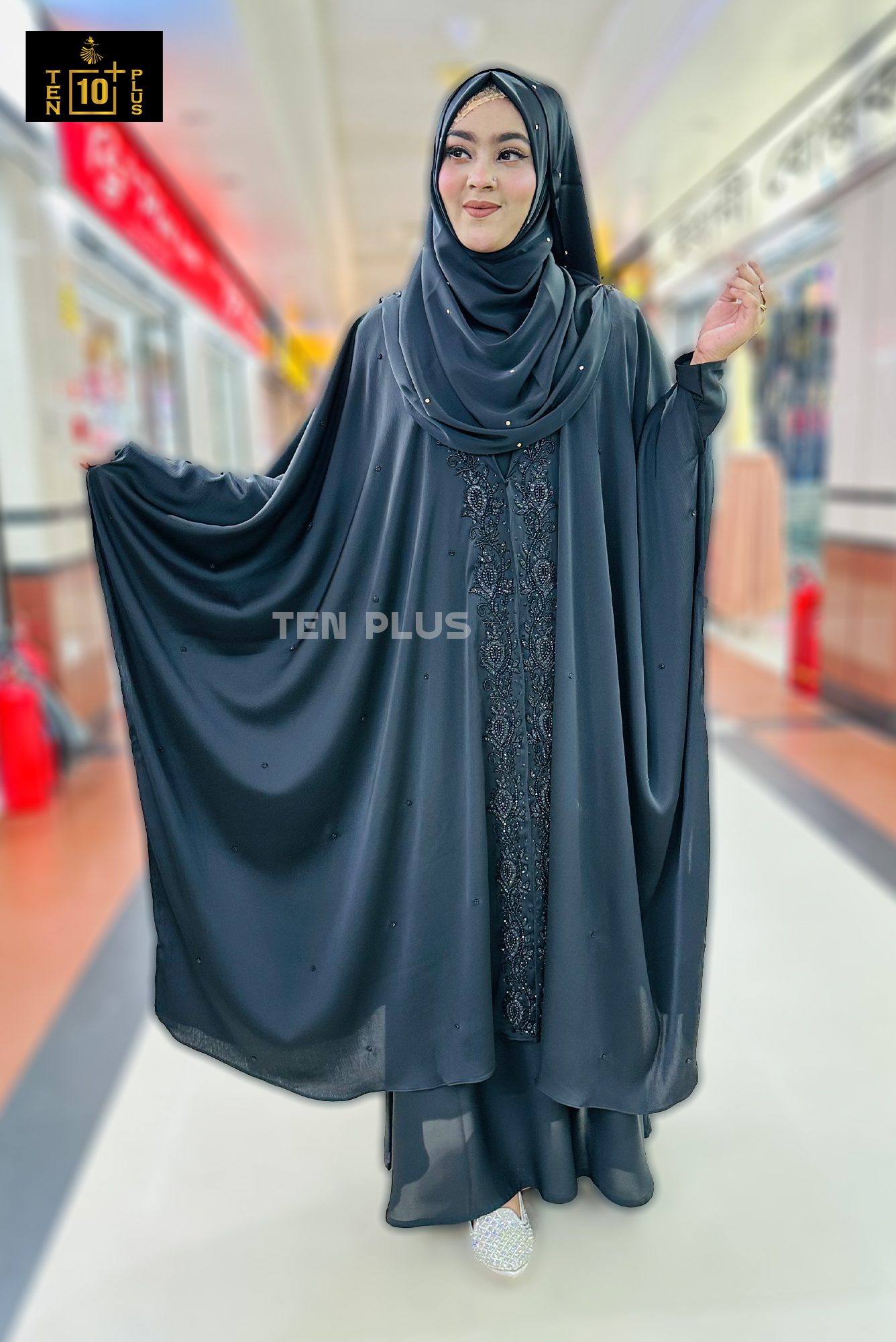 Karchupi Cape With Hijab (কারচুপি ক্যাপ সাথে হিজাব) - Image 7