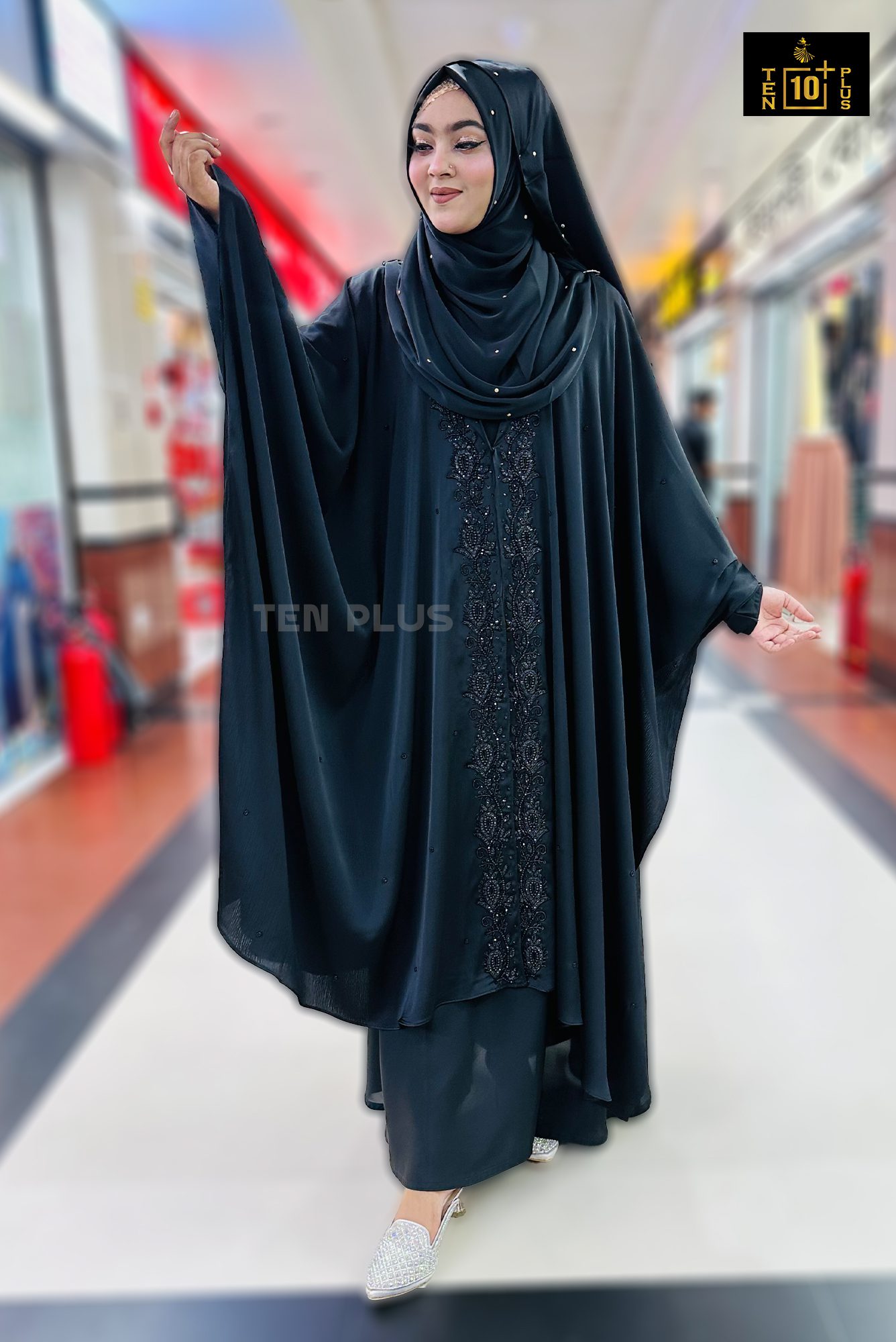 Karchupi Cape With Hijab (কারচুপি ক্যাপ সাথে হিজাব) - Image 6