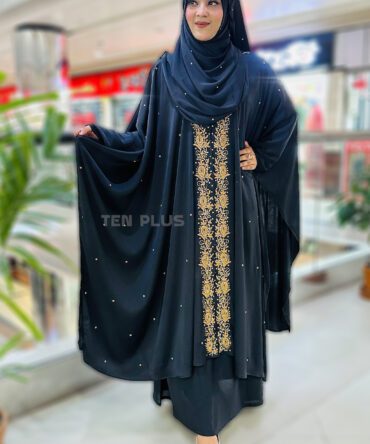 Karchupi Cape With Hijab (কারচুপি ক্যাপ সাথে হিজাব)