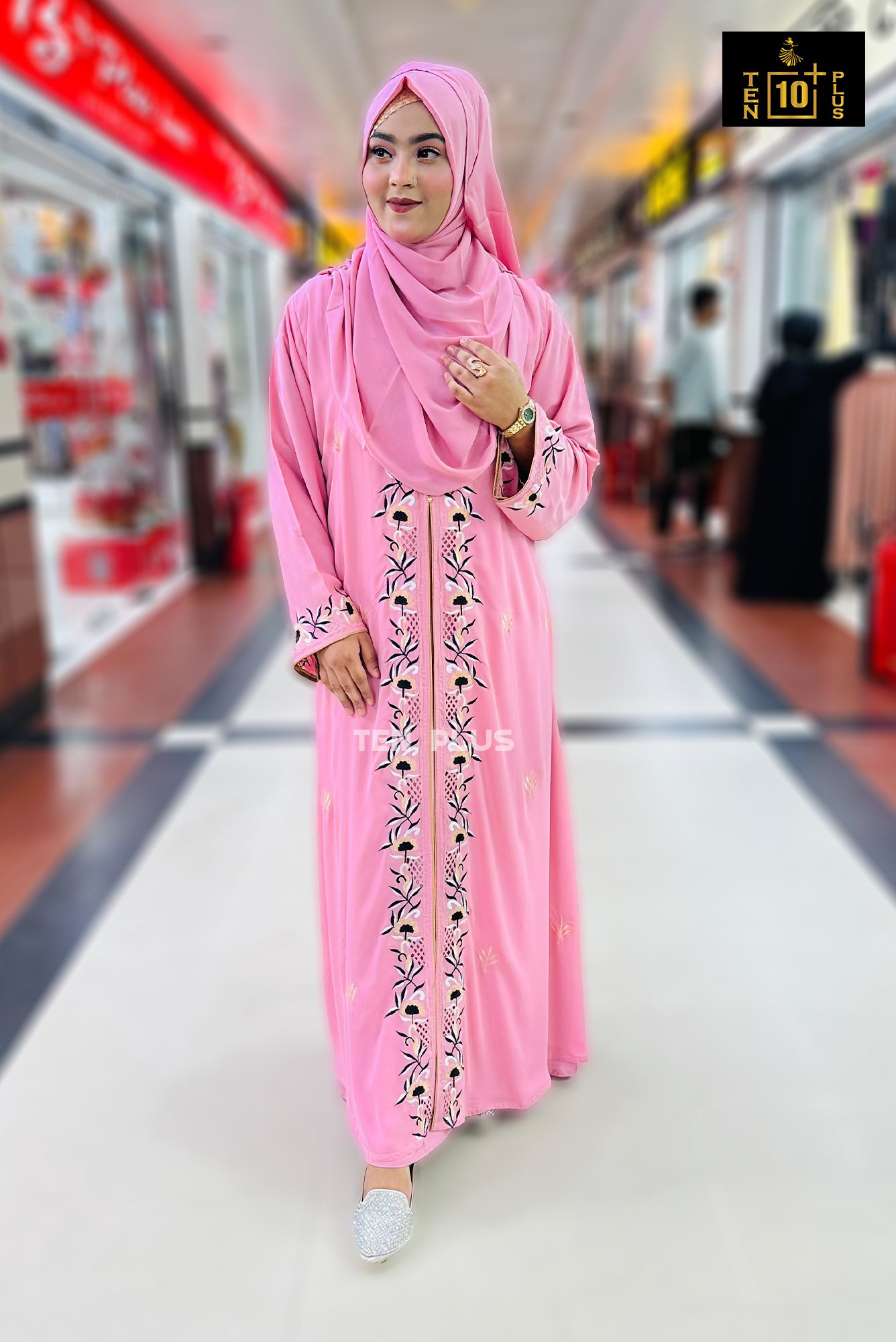 Embroidery Kimonu With Hijab (এমব্রয়ডারি কিমোনু সাথে হিজাব)