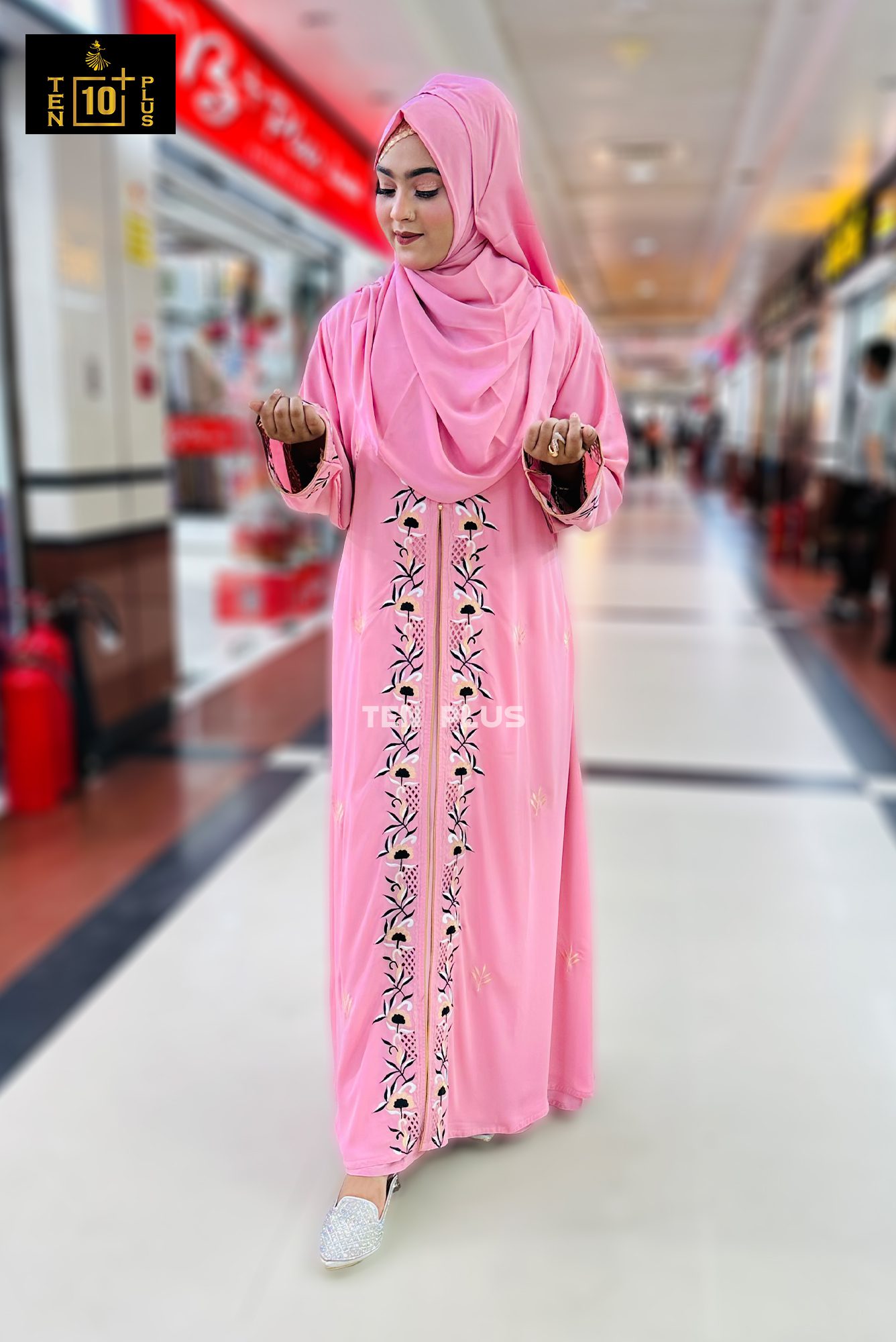 Embroidery Kimonu With Hijab (এমব্রয়ডারি কিমোনু সাথে হিজাব) - Image 9
