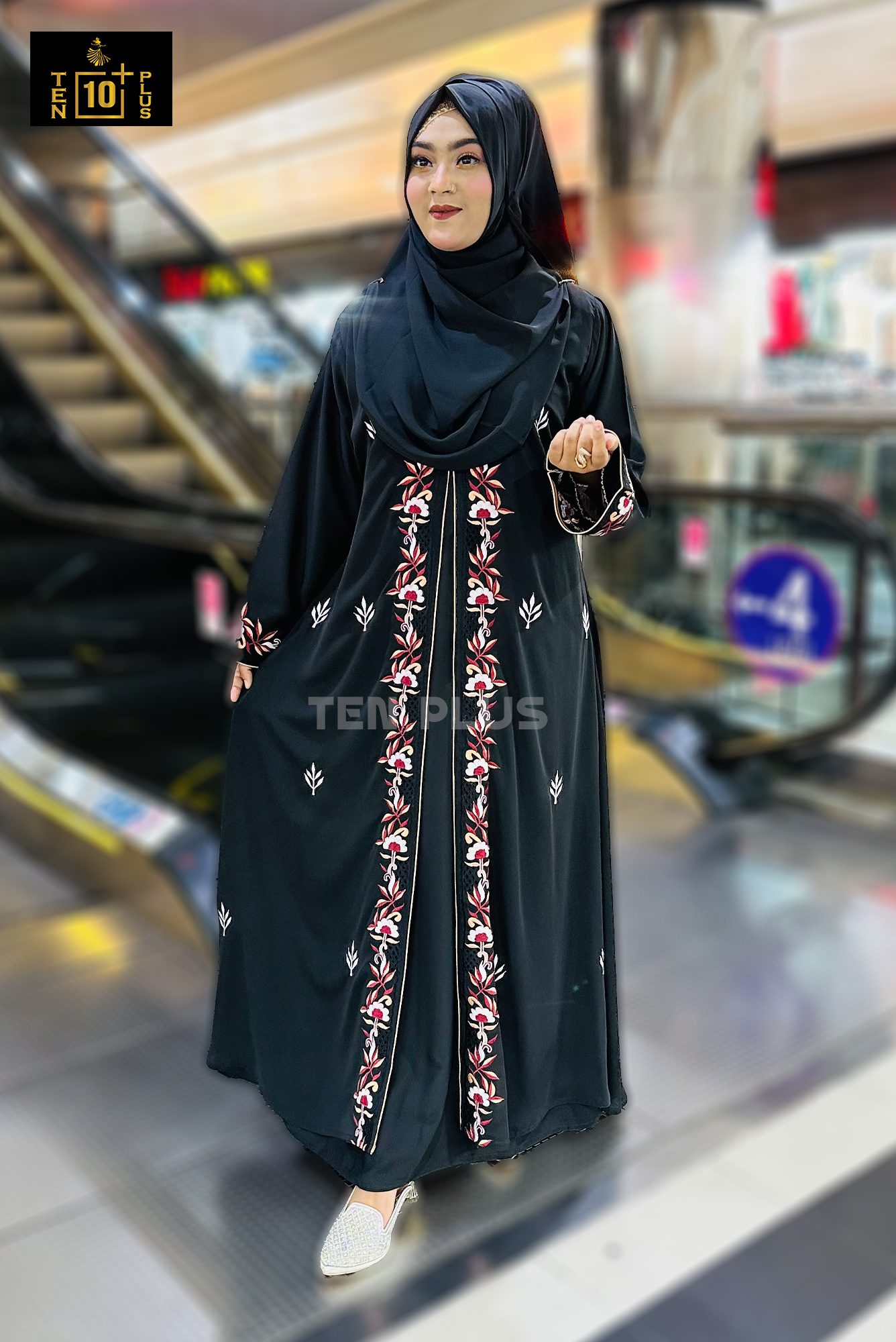 Embroidery Kimonu With Hijab (এমব্রয়ডারি কিমোনু সাথে হিজাব) - Image 2