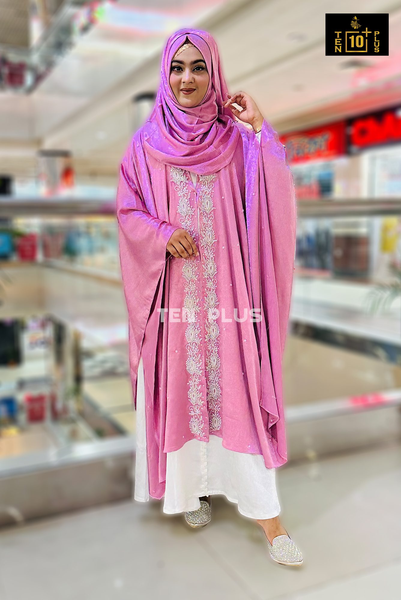 Karchupi Cape With Hijab (কারচুপি ক্যাপ সাথে হিজাব) - Image 3