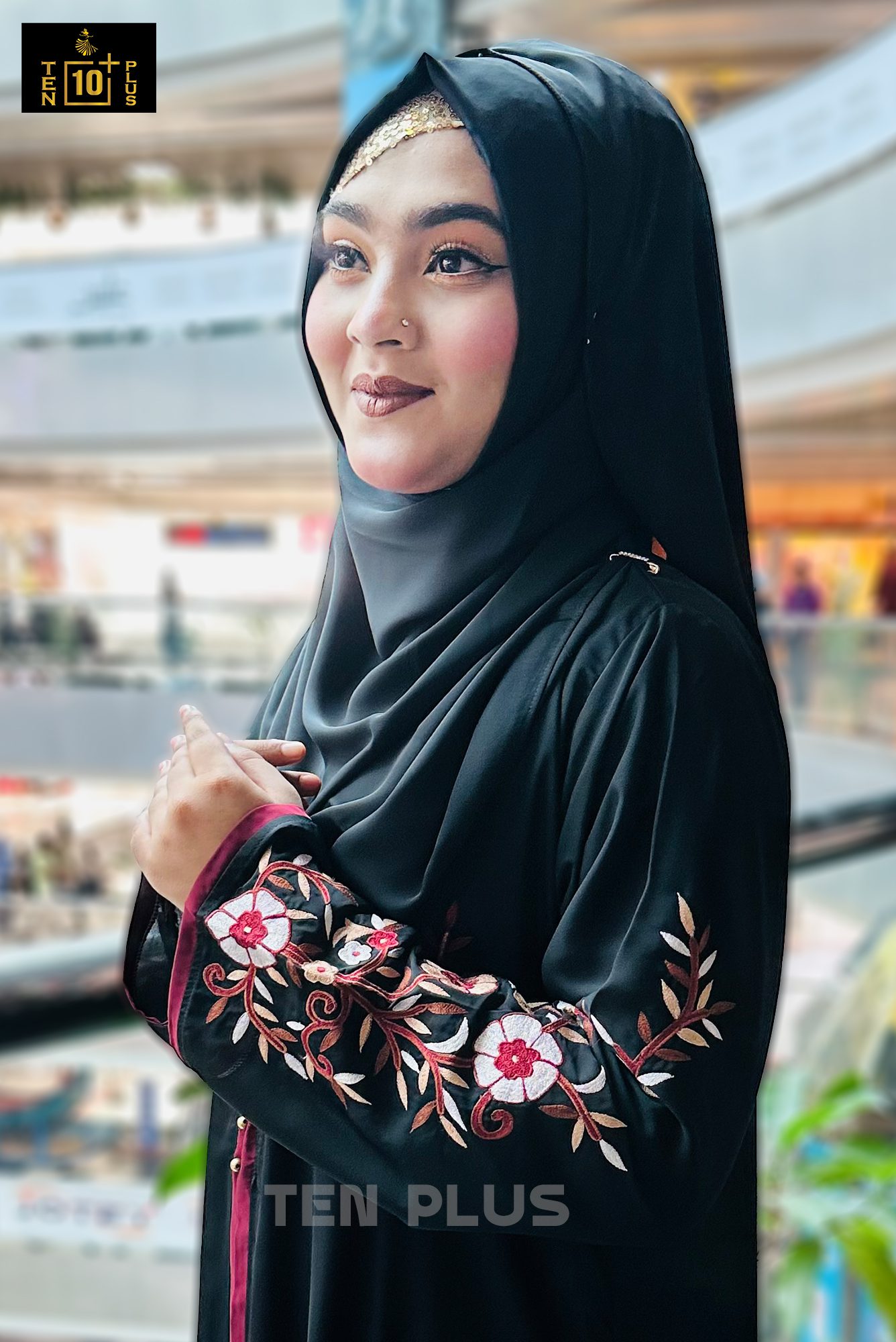 Embroidery Kimonu With Hijab (এম্ব্রয়ডারি কিমোনু সাথে হিজাব) - Image 6