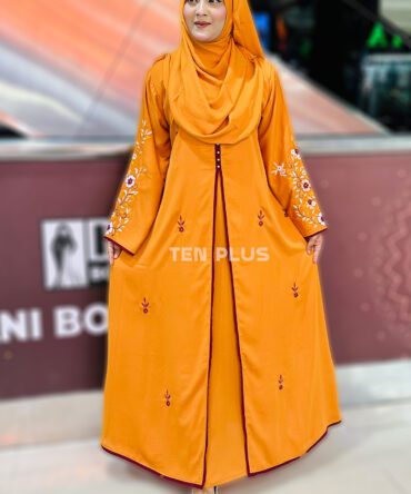 Embroidery Kimonu With Hijab (এম্ব্রয়ডারি কিমোনু সাথে হিজাব)