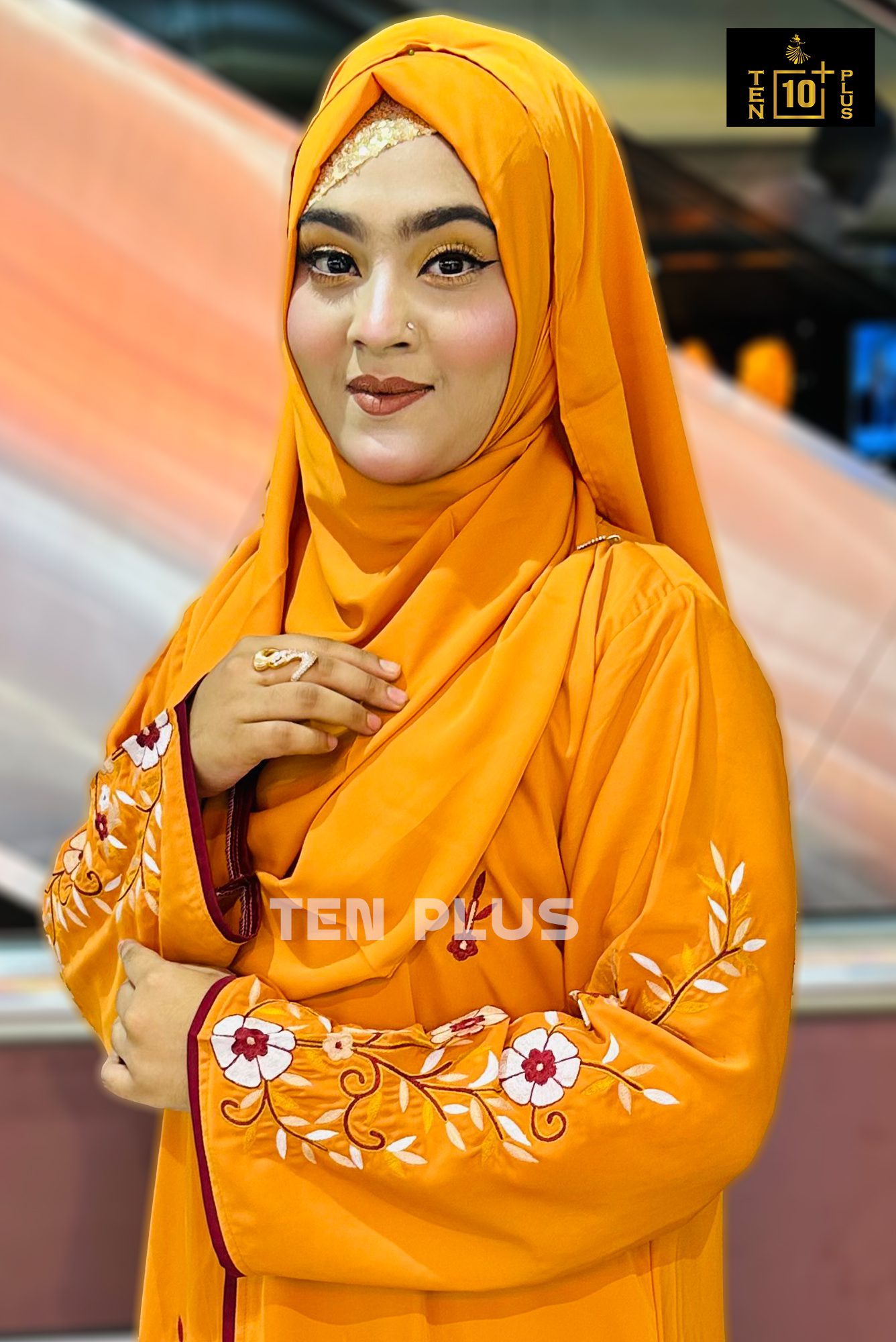Embroidery Kimonu With Hijab (এম্ব্রয়ডারি কিমোনু সাথে হিজাব) - Image 5