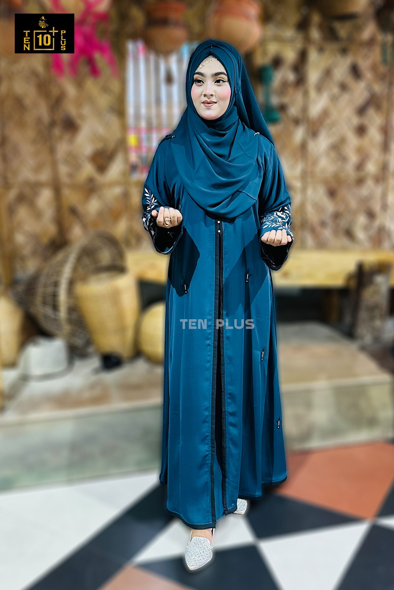 Embroidery Kimonu With Hijab (এম্ব্রয়ডারি কিমোনু সাথে হিজাব) - Image 7