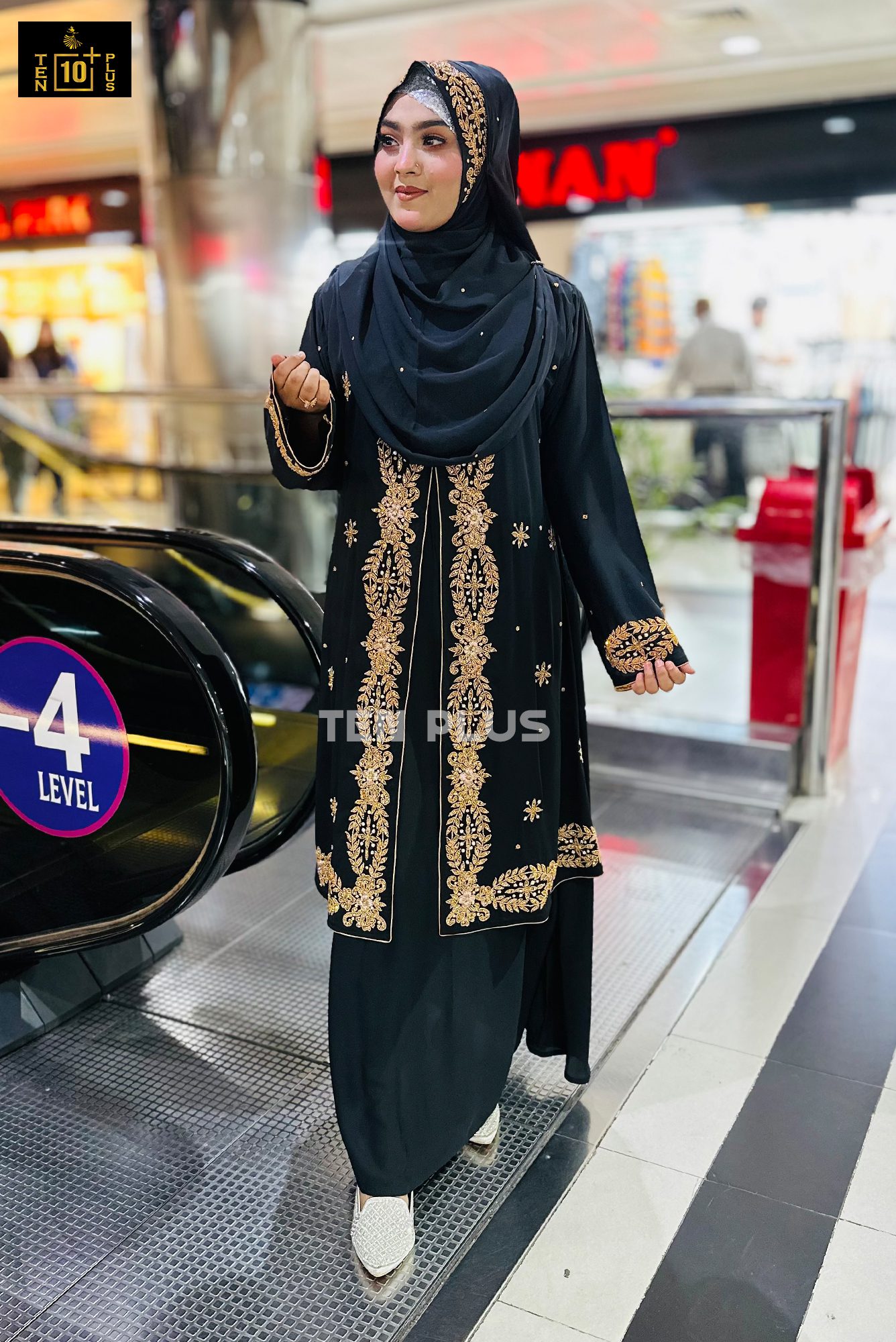 Karchupi Kimonu With Hijab (কারচুপি কিমোনু সাথে হিজাব) - Image 3