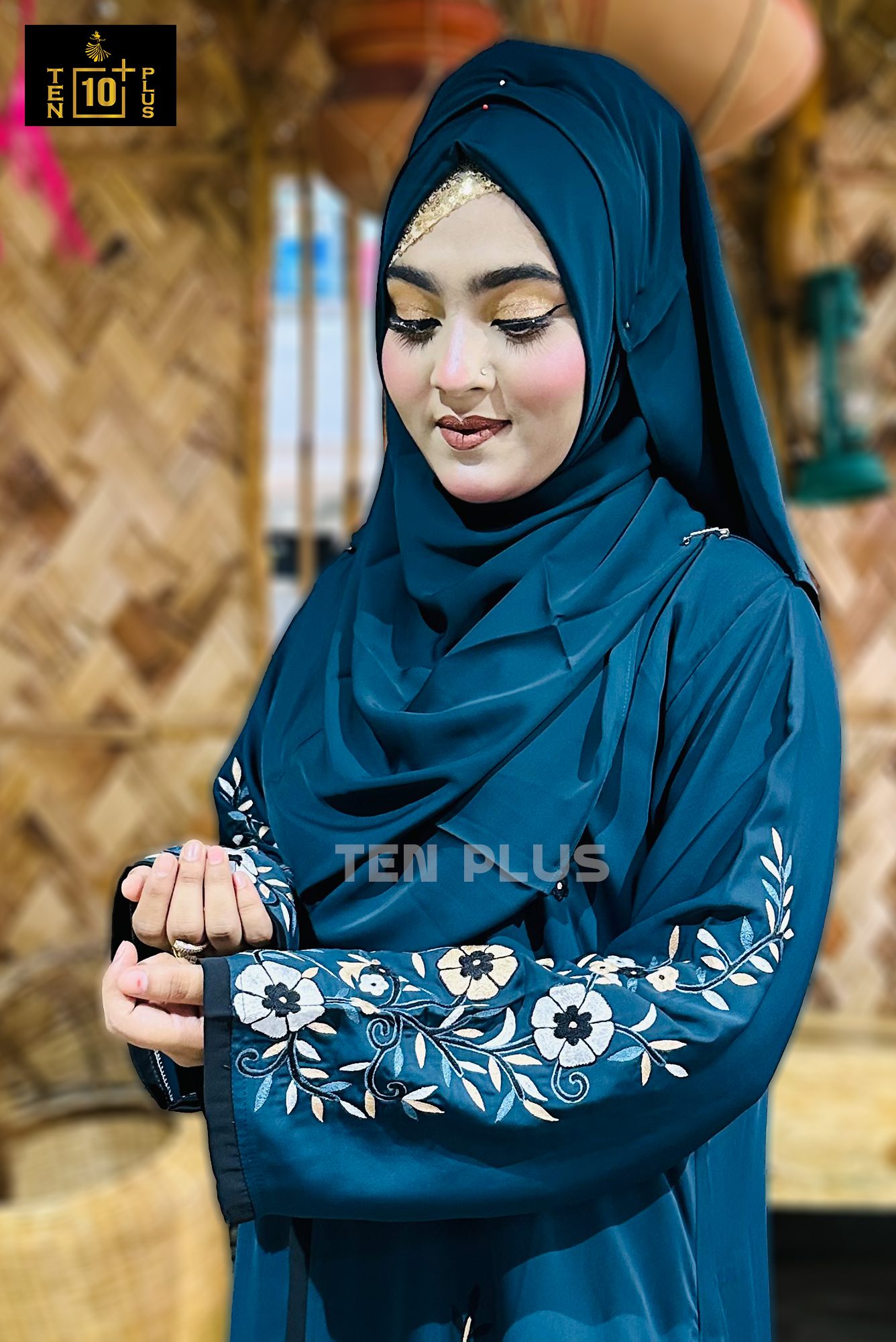 Embroidery Kimonu With Hijab (এম্ব্রয়ডারি কিমোনু সাথে হিজাব) - Image 4