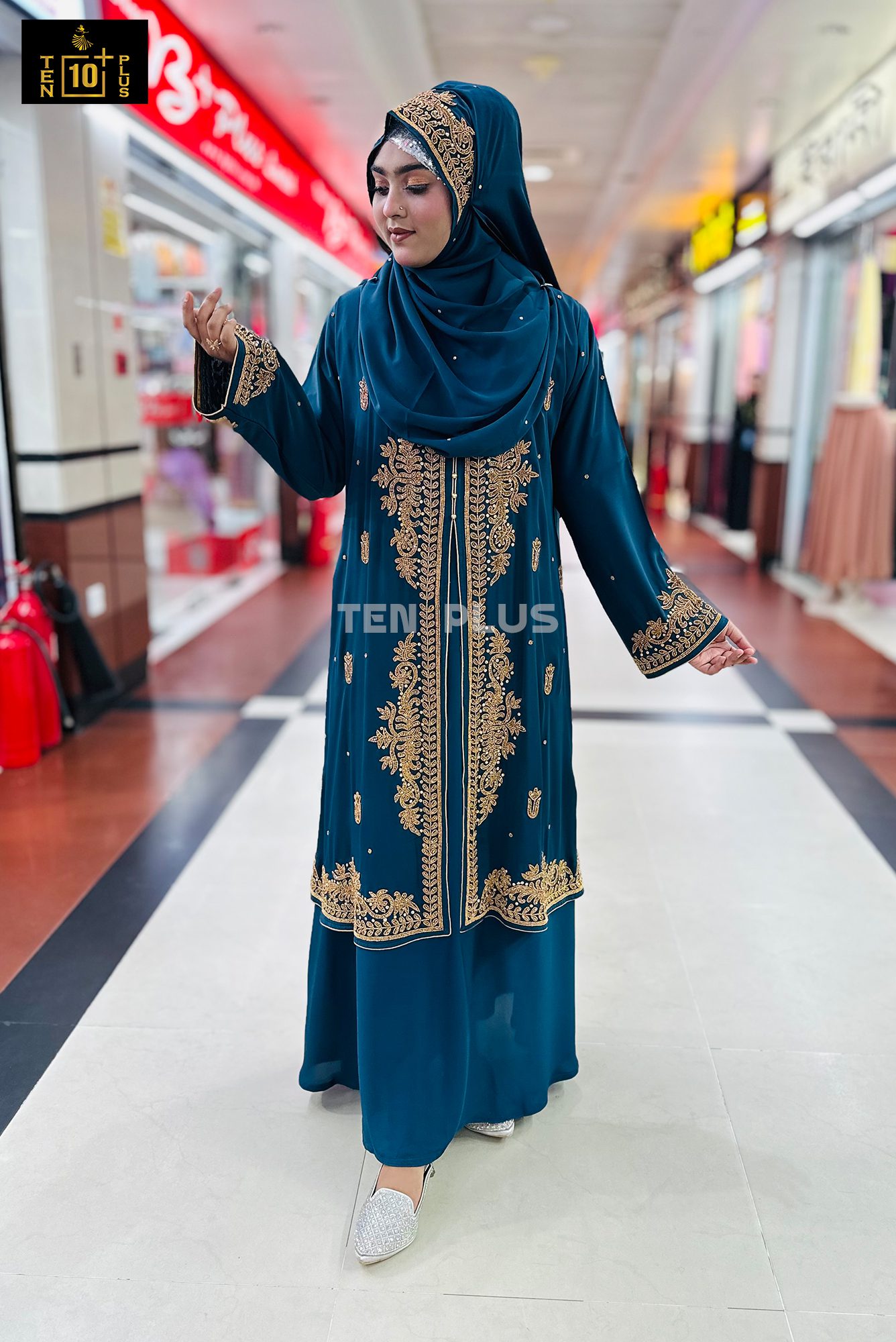 Karchupi Kimonu With Hijab (কারচুপি কিমোনু সাথে হিজাব) - Image 9