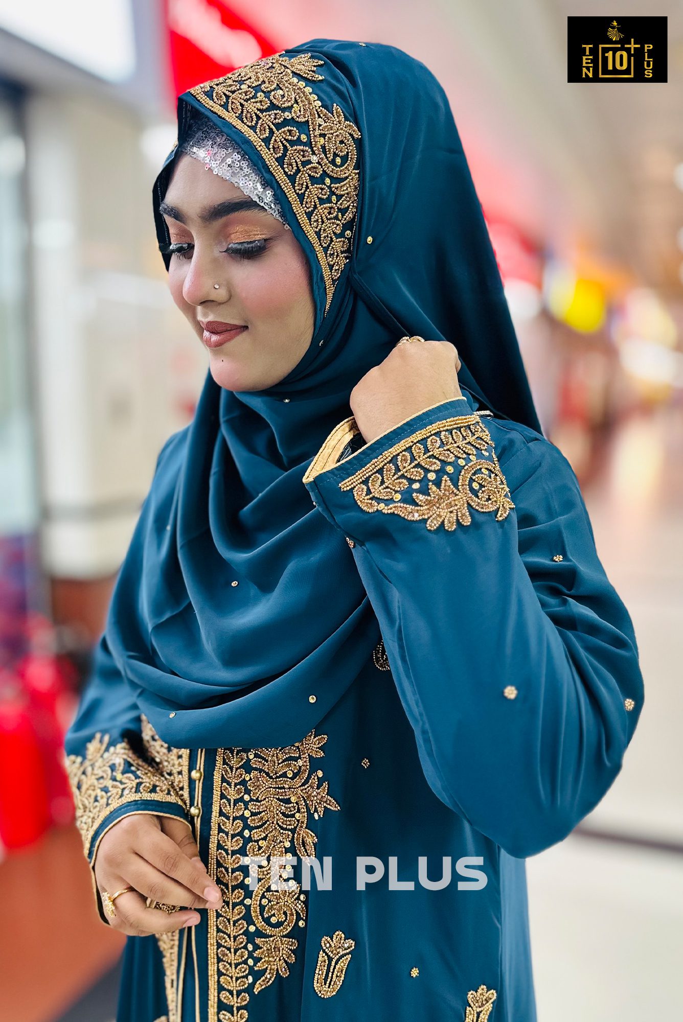 Karchupi Kimonu With Hijab (কারচুপি কিমোনু সাথে হিজাব) - Image 8