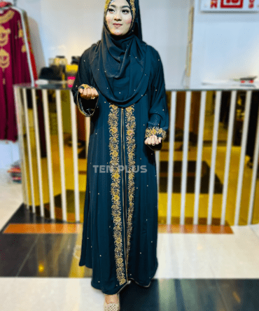 Karchupi Kimonu With Hijab (কারচুপি কিমোনু সাথে হিজাব)