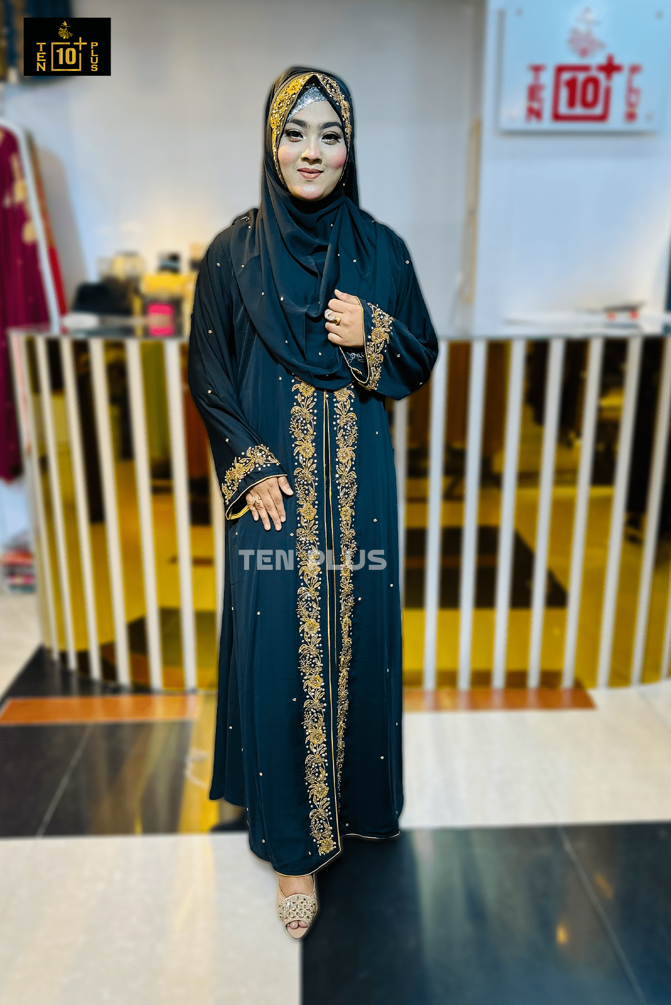 Karchupi Kimonu With Hijab (কারচুপি কিমোনু সাথে হিজাব) - Image 2