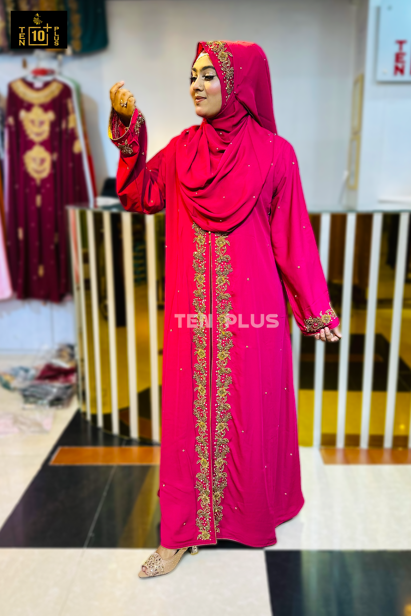 Karchupi Kimonu With Hijab (কারচুপি কিমোনু সাথে হিজাব) - Image 5